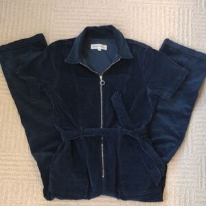 Denim Forum Navy Corduroy Jumpsuit